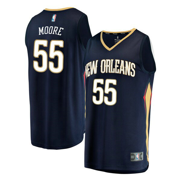Camiseta E'Twaun Moore 55 New Orleans Pelicans Icon Edition Armada Hombre